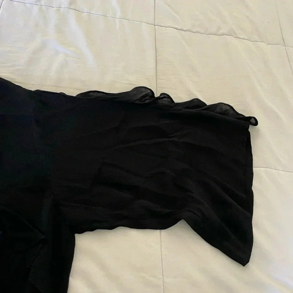 Rare IRO Birle ruffle black tunic blouse - Picture 15 of 15